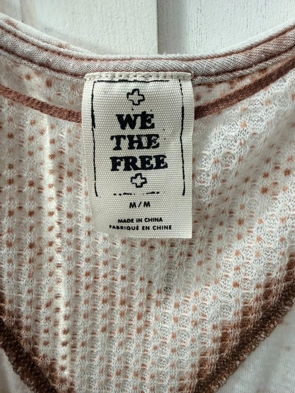 Free People We The Free Crossfire Thermal Top Size Medium